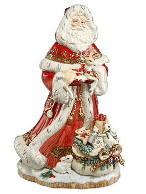 Santa mit Geschenkesack vorne, 49 cm